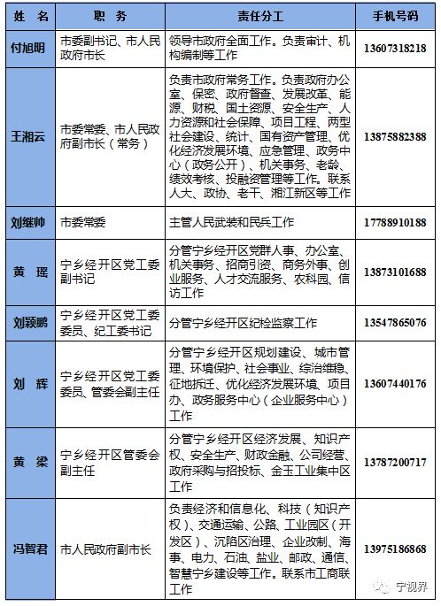 宁乡县人民政府办公室最新领导团队概述